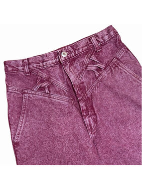 Wrangler VTG Jeans Women 27x35 Burgundy Bareback Hi-Rise Western 90s USA *READ*